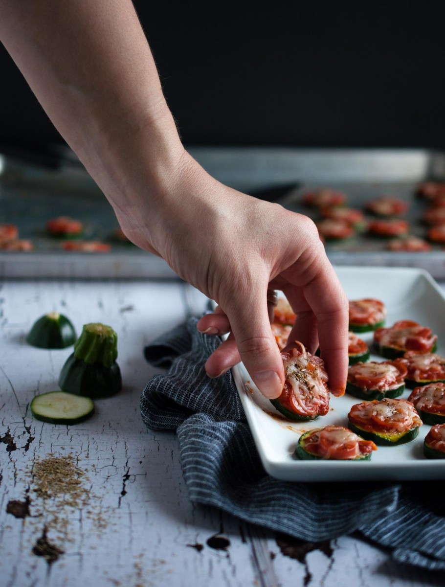 Mini Zucchini Pizzas  