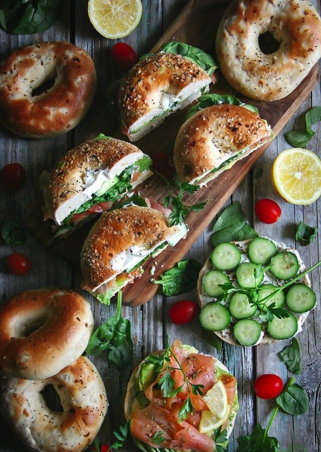 Räucherlachs Bagel Sandwich  